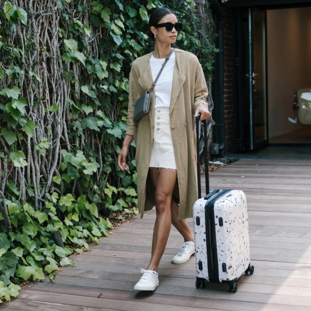 🎉LAST PIECE🎉Calpak Terrazzo 20in Carry-On Luggage Terrazzo - Picture 3 of 16